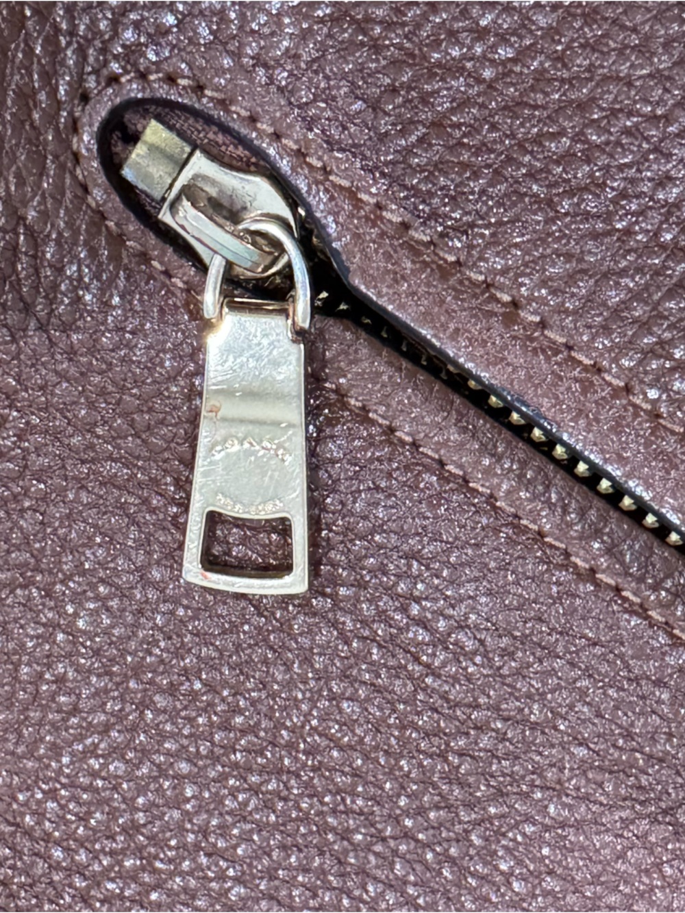 Coach Elle Brown Pebble Leather Hobo Bag - Picture 11 of 16